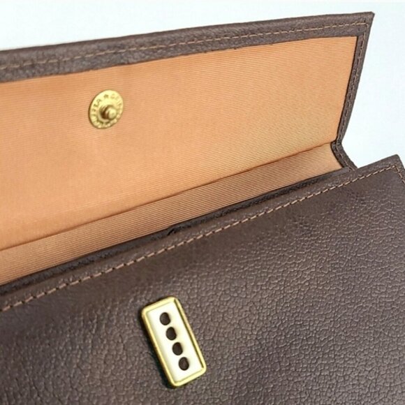 ROLFS Vintage Women's Brown Leather Trifold Wallet Snap Closure - Picture 7 of 15
